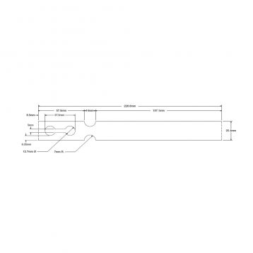 Zebra Extra Tuff 8000T - 25mmx229mm - Etichetta vivaistica in poliolefina 180