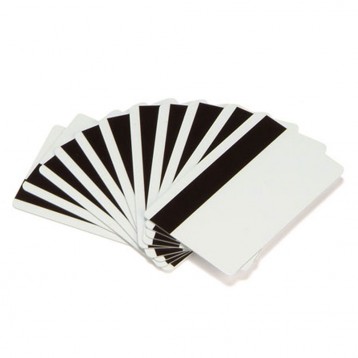 Carta ecologica Zebra in PVC bianco con pista magnetica